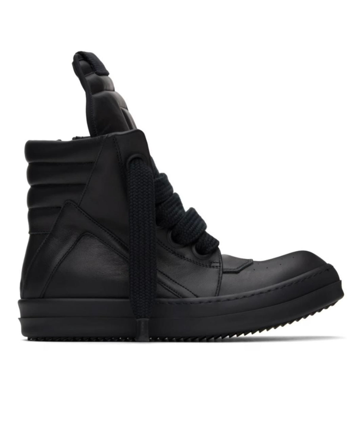 RICK HIGH TOPS - ALL BLACK JUMBO LACE