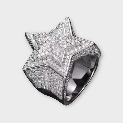 Star Moissanite Ring