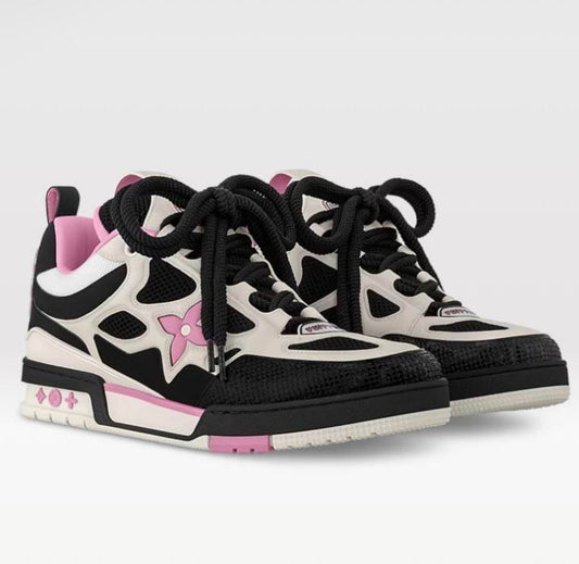 LV SKATE SNEAKERS - BLACK & PINK