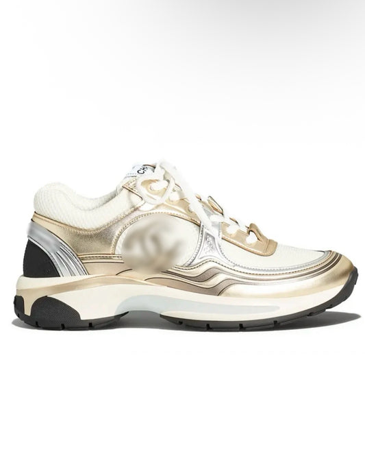 CH*NEL SNEAKERS - GOLD