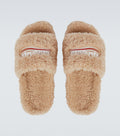 BB FUR SLIDES - BEIGDE