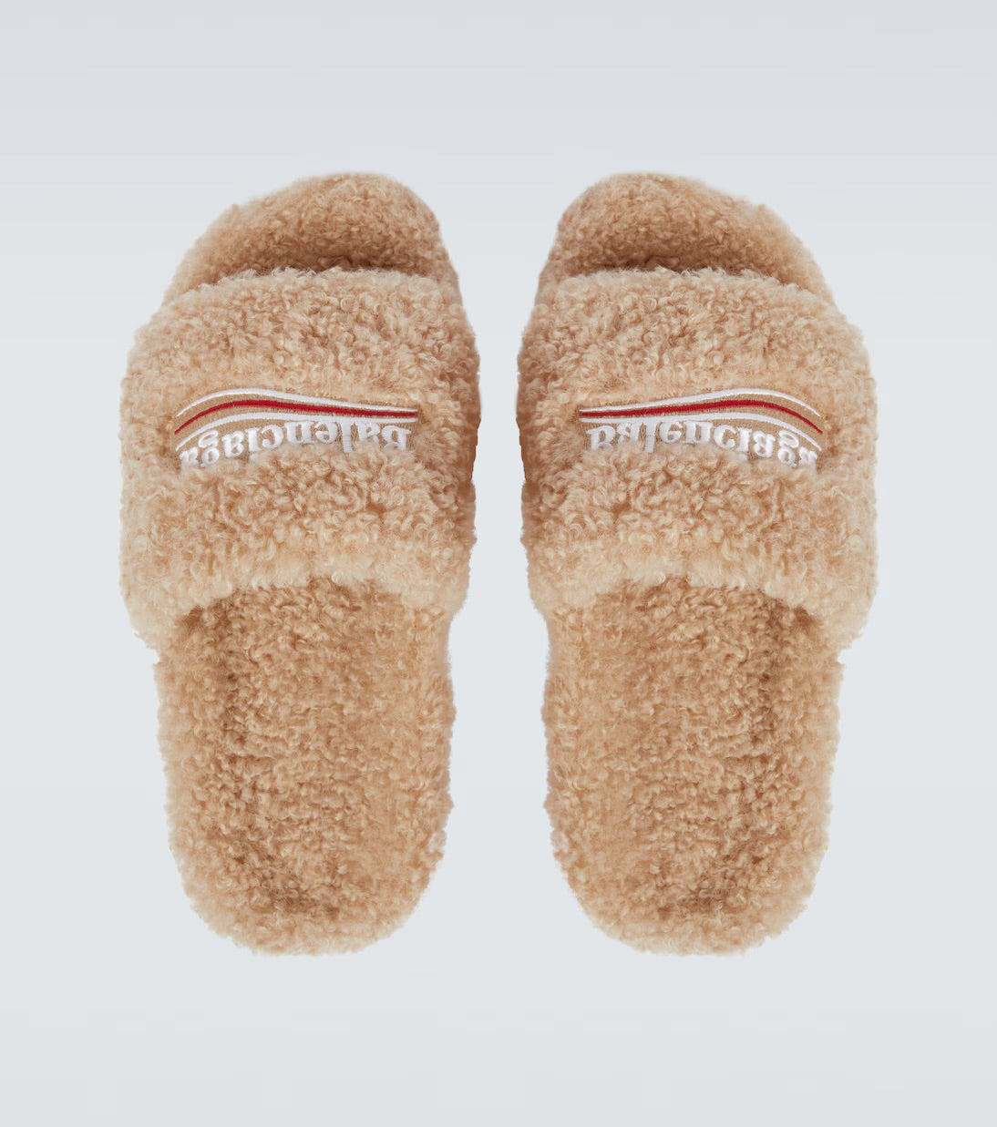 BB FUR SLIDES - BEIGDE