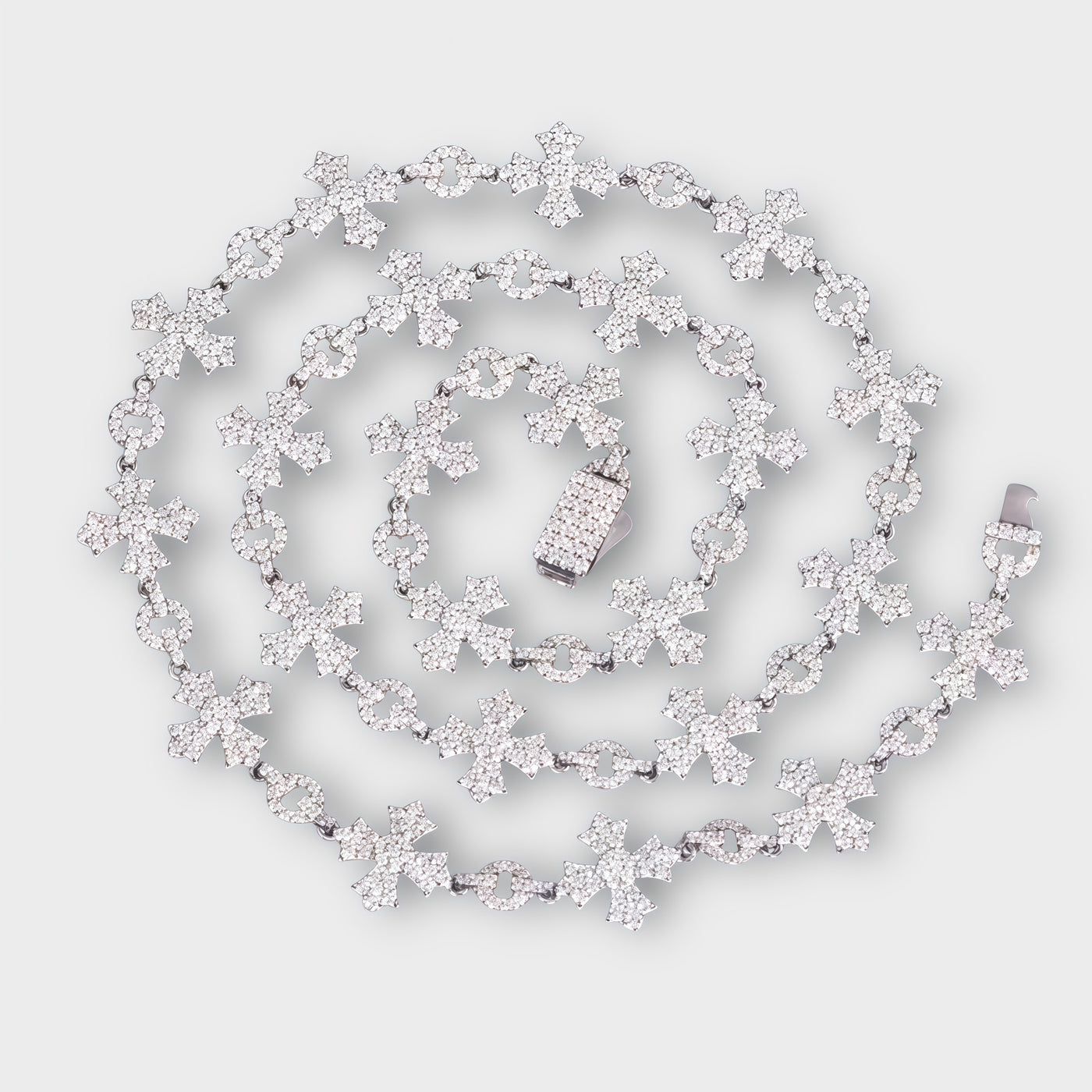 Moissanite Cross Style Chain