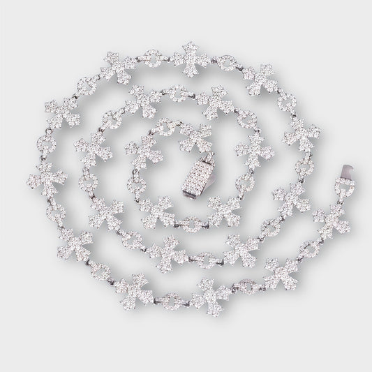 Moissanite Cross Style Chain